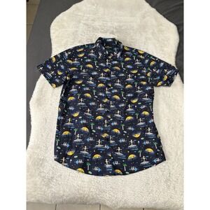 Rodd & Gunn Aloha Space‎ Button Down Shirt Size XL Sports Fit Surfing